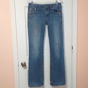 Womens Miss Me Jeans, Embellished, Size 29